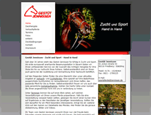 Tablet Screenshot of gestuet-jennissen.de